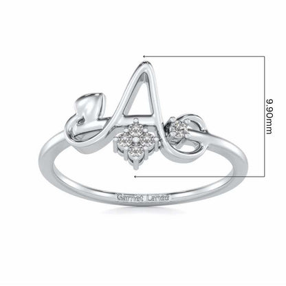 Blossom A Silver Ring - White Gold - Image 5