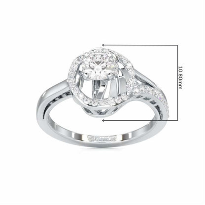 Imperial Glow Solitaire Ring - White Gold - Image 5