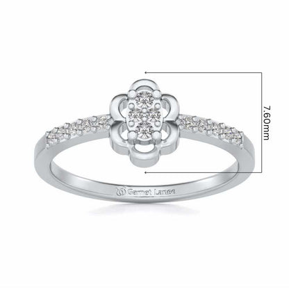 Dashita Silver Ring - White Gold - Image 5