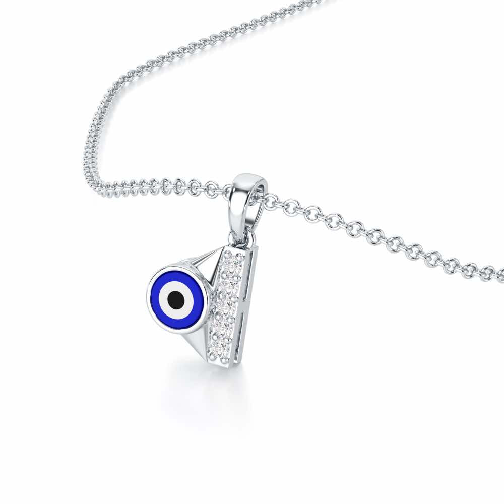 Aura of Protection Silver Pendant - White Gold - Image 2