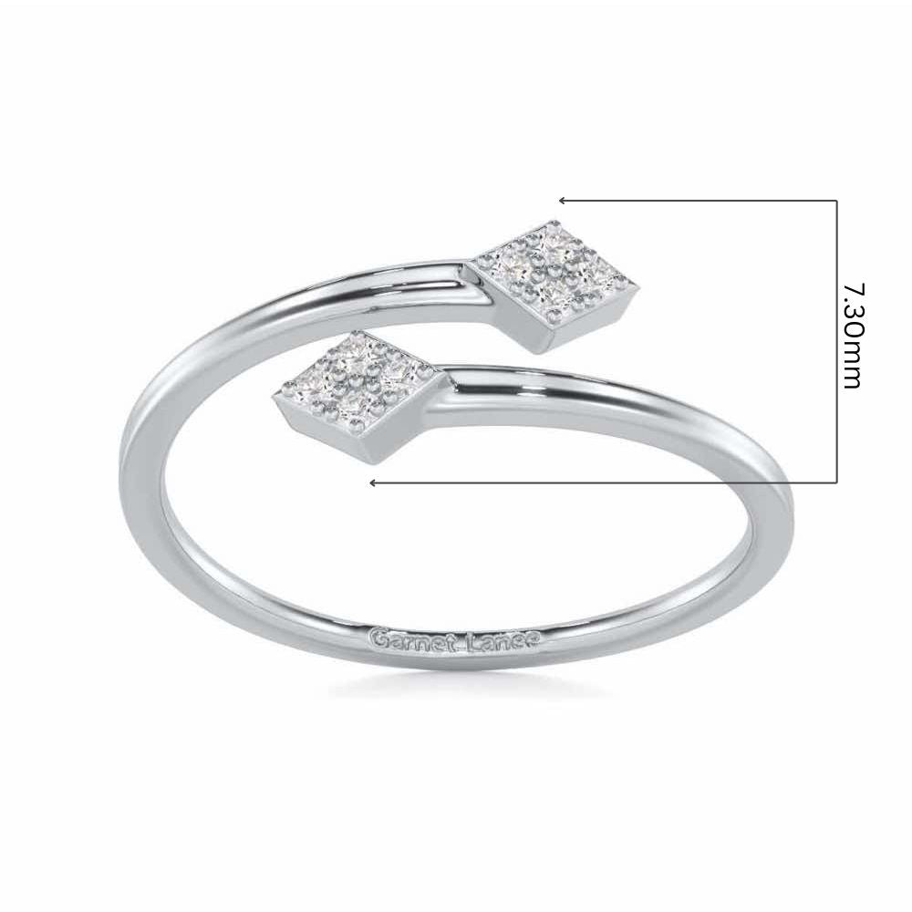 Magnificent Mirage Silver Ring - White Gold - Image 5