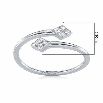 Magnificent Mirage Silver Ring - White Gold - Image 5