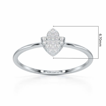 Silver Dash Silver Ring - White Gold - Image 5