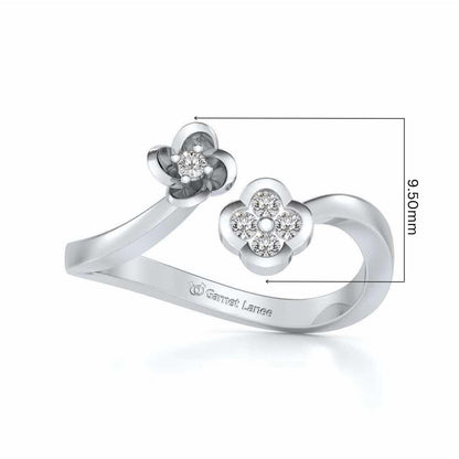 Drizalia Silver Ring - White Gold - Image 5