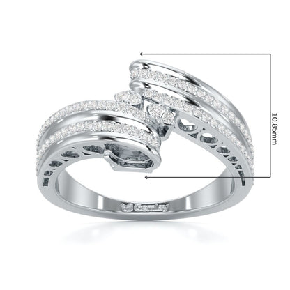 Cosmic Charm Silver Ring - White Gold - Image 5