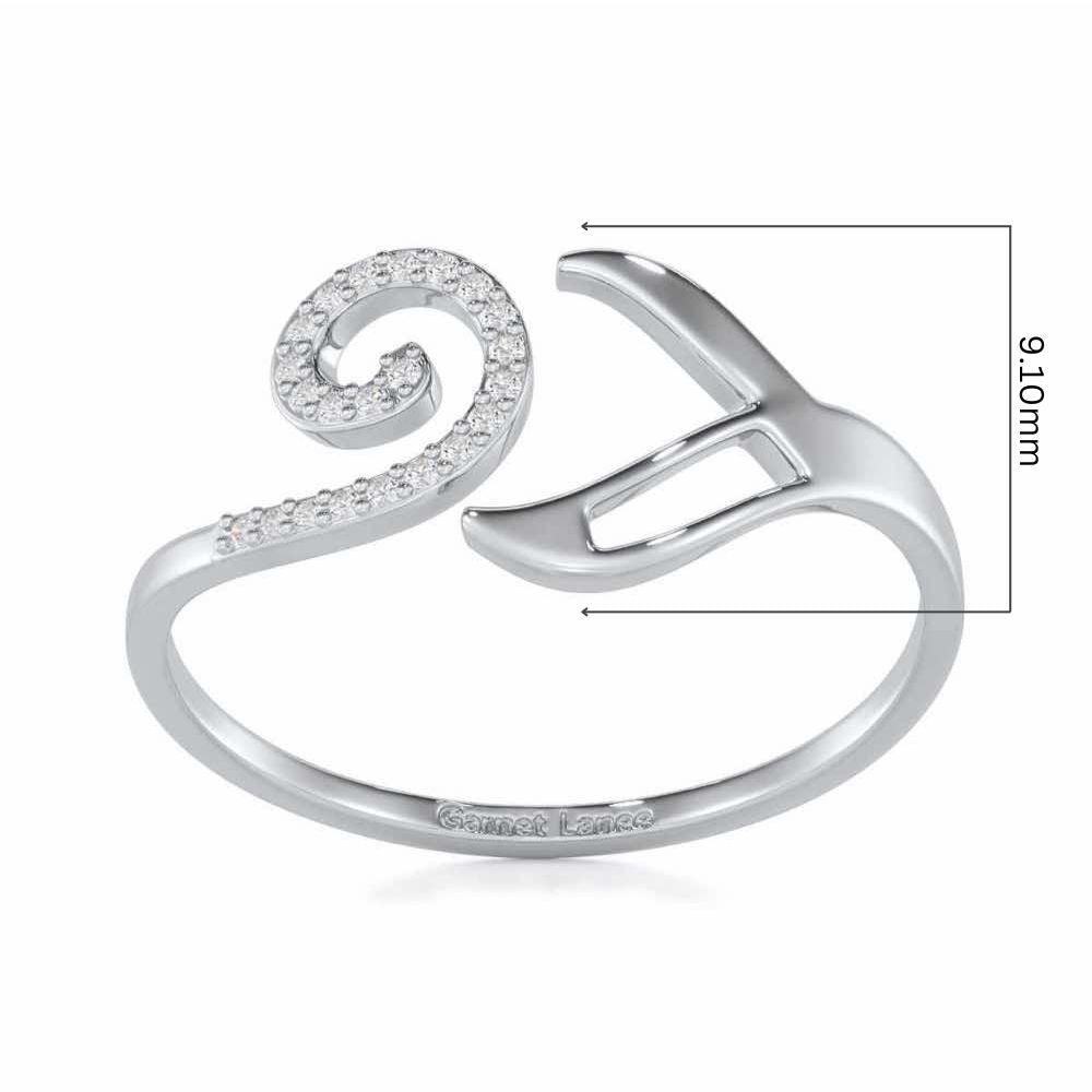 Scintillating Symphony Silver Ring - White Gold - Image 5