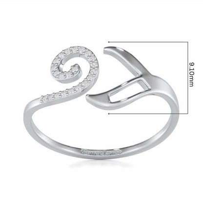 Scintillating Symphony Silver Ring - White Gold - Image 5
