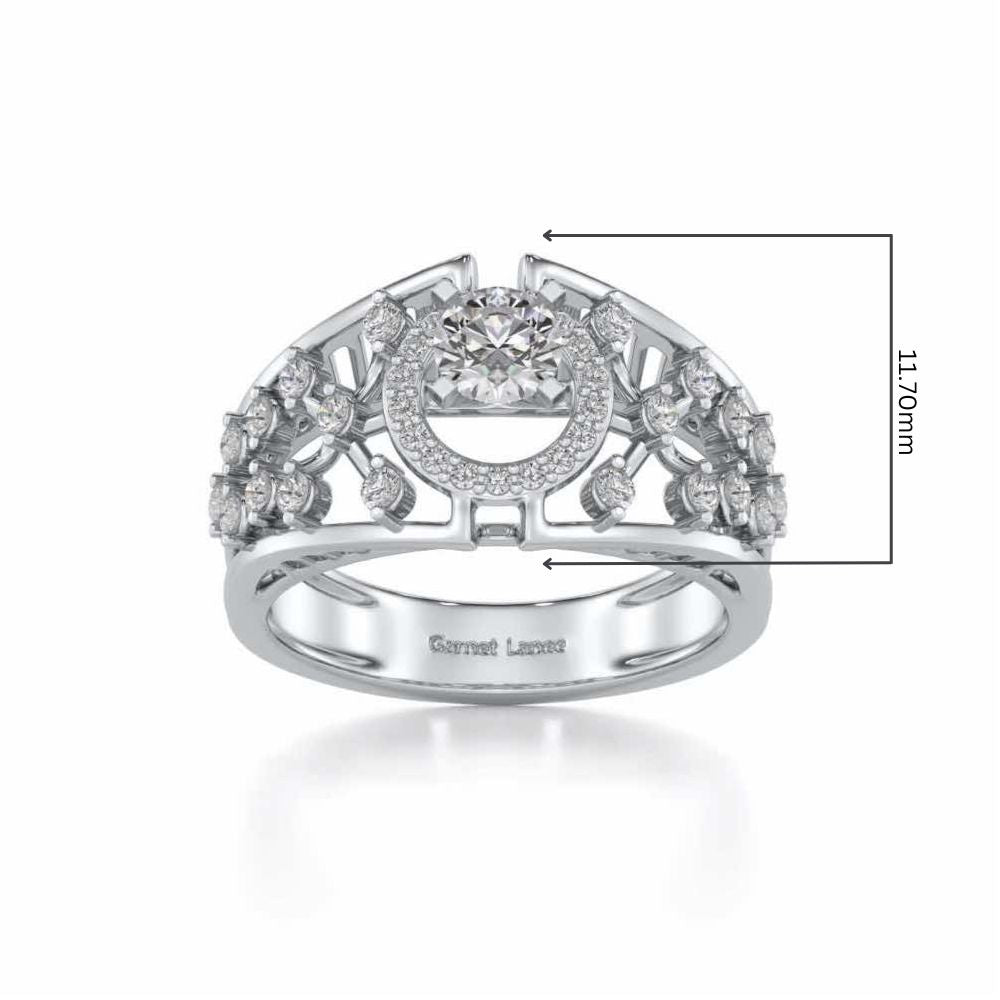 Honour Solitaire Ring - White Gold - Image 5