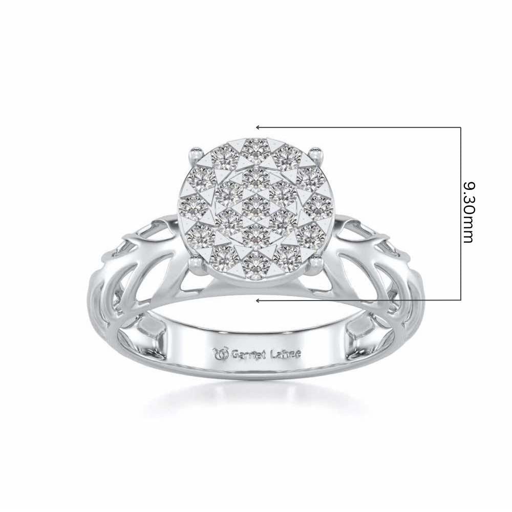 Enshine Silver Ring - White Gold - Image 5