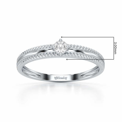 Destined One Silver Ring - White Gold - Image 2