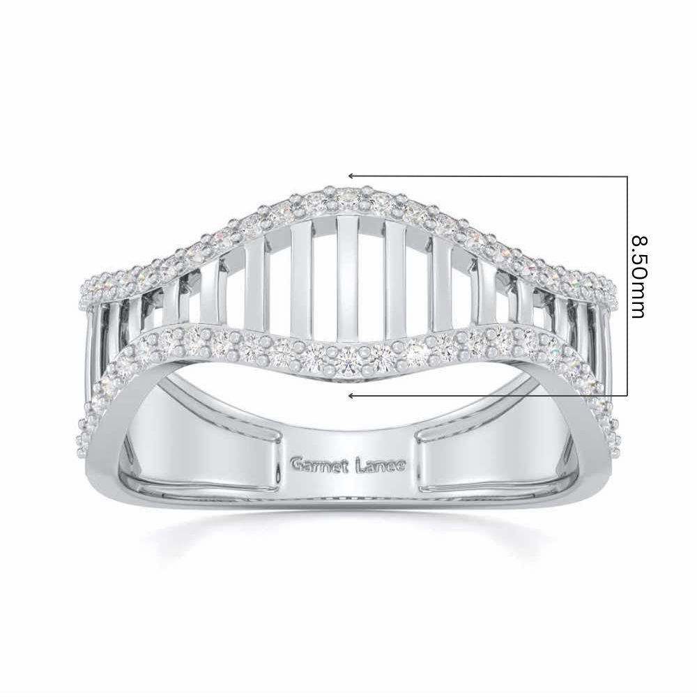 Vibration Silver Ring - White Gold - Image 5