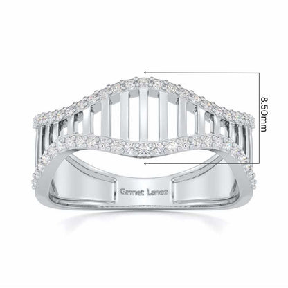 Vibration Silver Ring - White Gold - Image 5