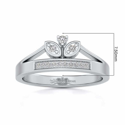 Gauri Silver Ring - White Gold - Image 5