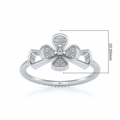 Charita Silver Ring - White Gold - Image 5