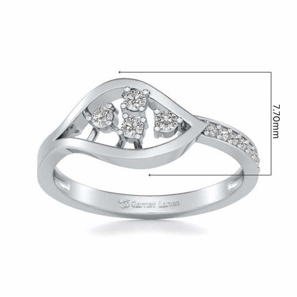 Peeper Silver Ring - White Gold - Image 5