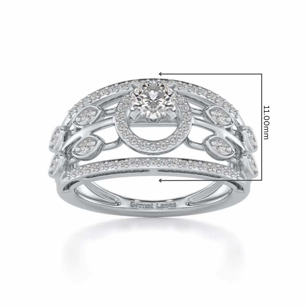 Zarina Solitaire Ring - White Gold - Image 5