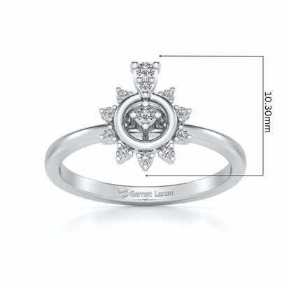Brinda Silver Ring - White Gold - Image 5