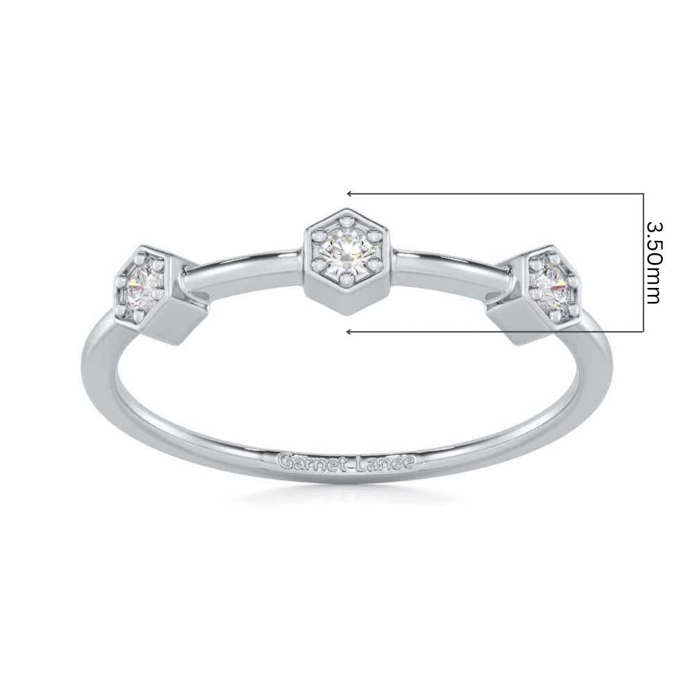 Captivating Charm Silver Ring - White Gold - Image 5