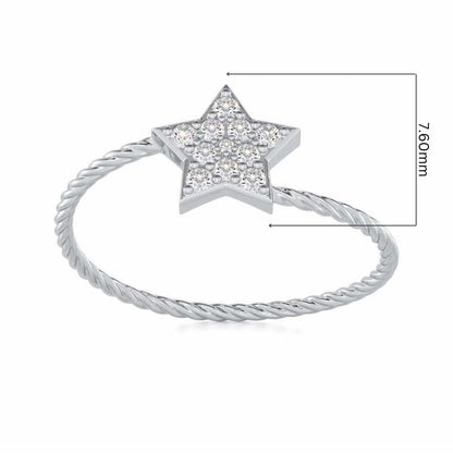 Radiant Royalty Silver Ring - White Gold - Image 5