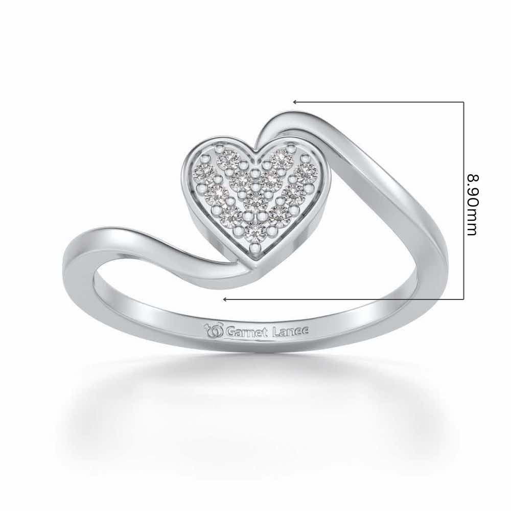 Silver Heartthrob Ring - White Gold - Image 5
