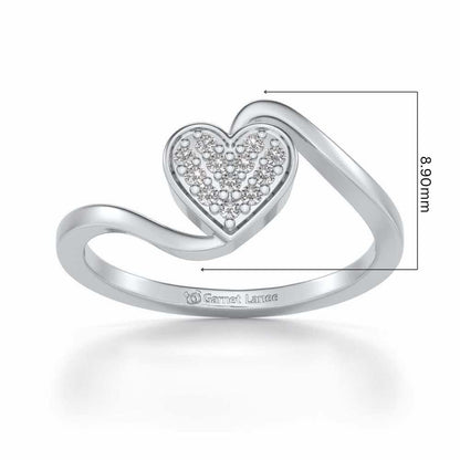 Silver Heartthrob Ring - White Gold - Image 5