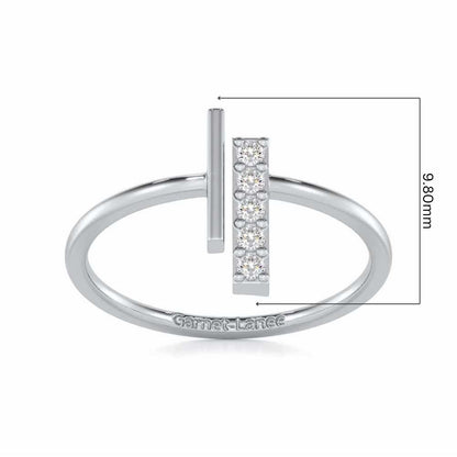 Regal Brilliance Silver Ring - White Gold - Image 5