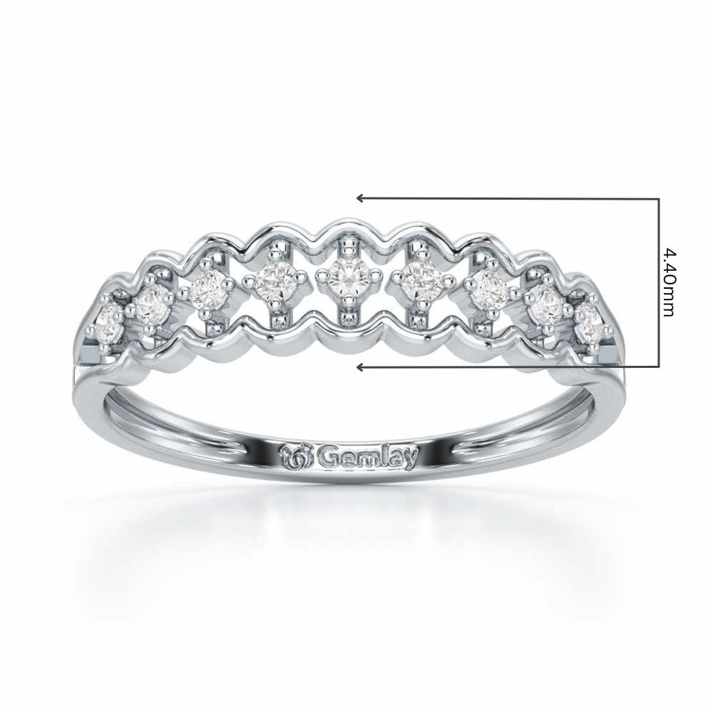 Unbounded Silver Ring - White Gold - Image 2