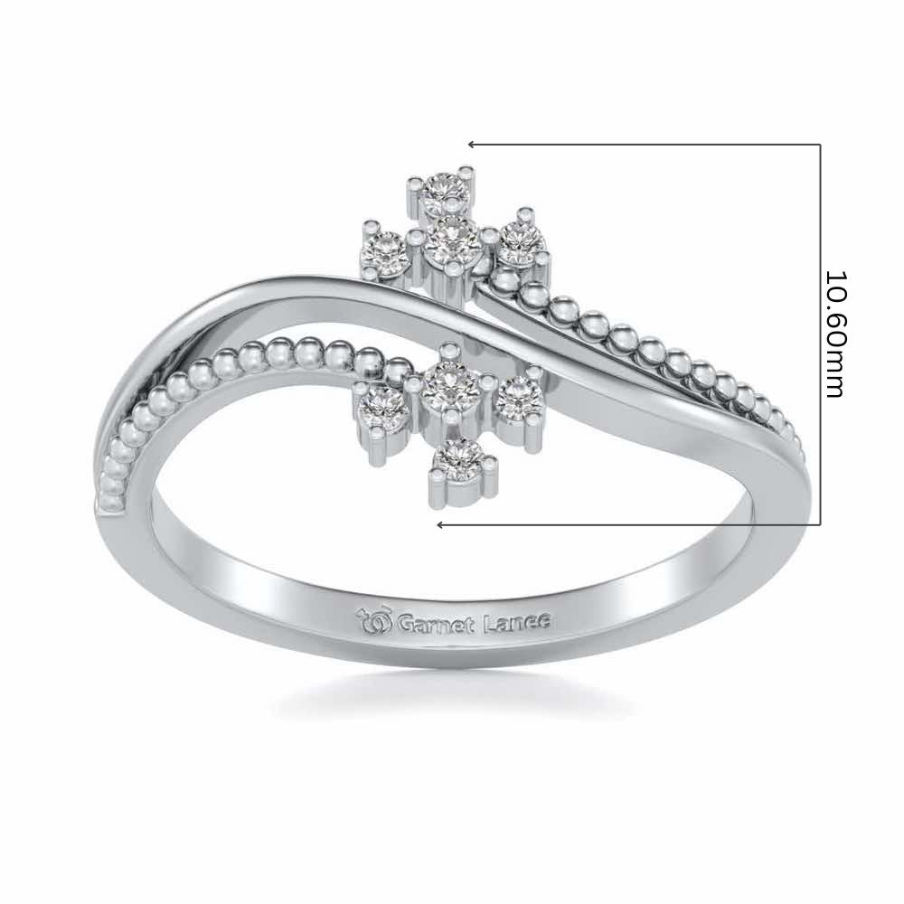 Fiaza Silver Ring - White Gold - Image 5