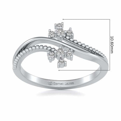 Fiaza Silver Ring - White Gold - Image 5