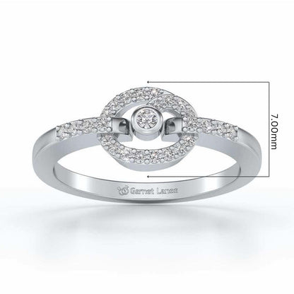 Arna Silver Ring - White Gold - Image 5