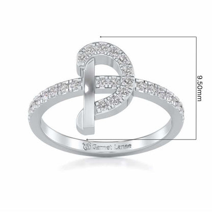 Ravishing D Silver Ring - White Gold - Image 5