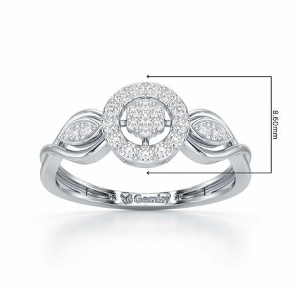 Luminis Attraction Silver Ring - White Gold - Image 2