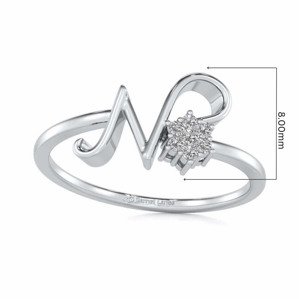 Flora N Silver Ring - White Gold - Image 5