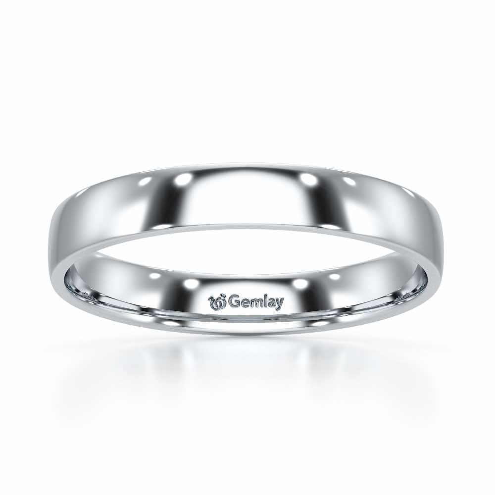 Bliss Aura Women Silver Ring Band - White Gold - Image 2