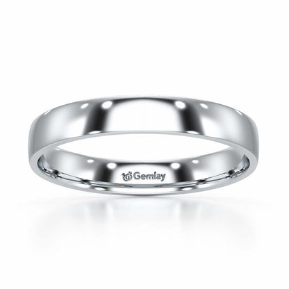 Bliss Aura Women Silver Ring Band - White Gold - Image 2