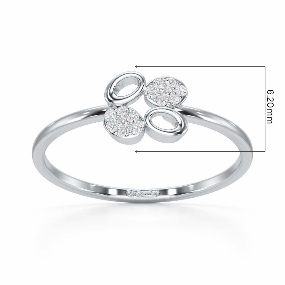 Hole Wholesome Silver Ring - White Gold - Image 5