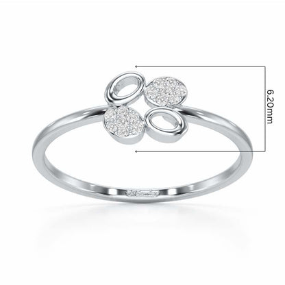 Hole Wholesome Silver Ring - White Gold - Image 5