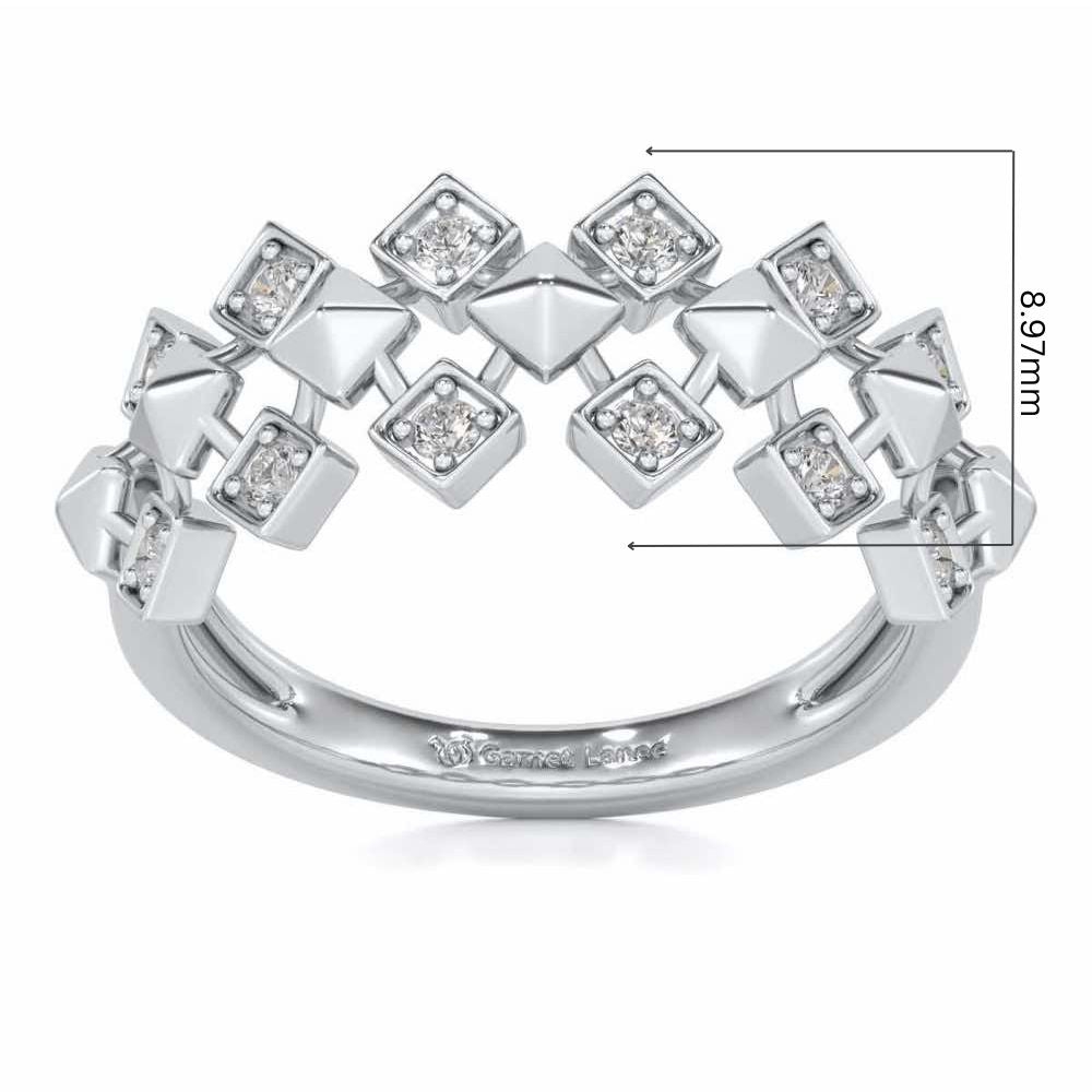 Zenith Silver Ring - White Gold - Image 5