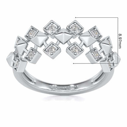Zenith Silver Ring - White Gold - Image 5