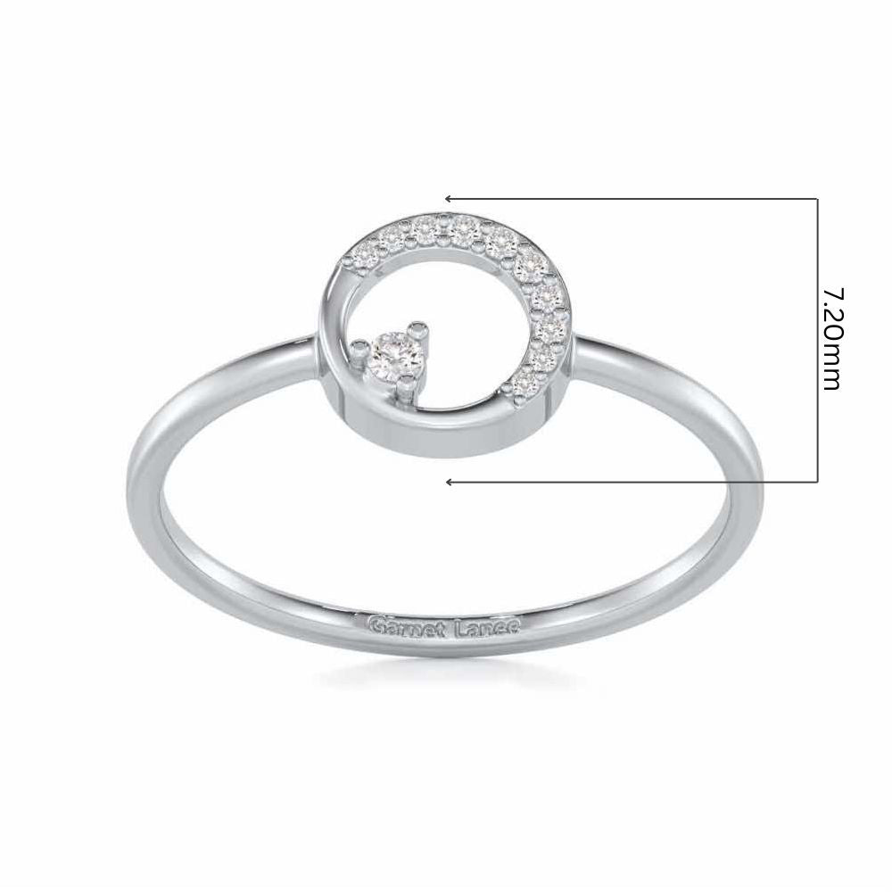 Seraphic Splendour Silver Ring - White Gold - Image 5