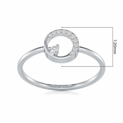 Seraphic Splendour Silver Ring - White Gold - Image 5
