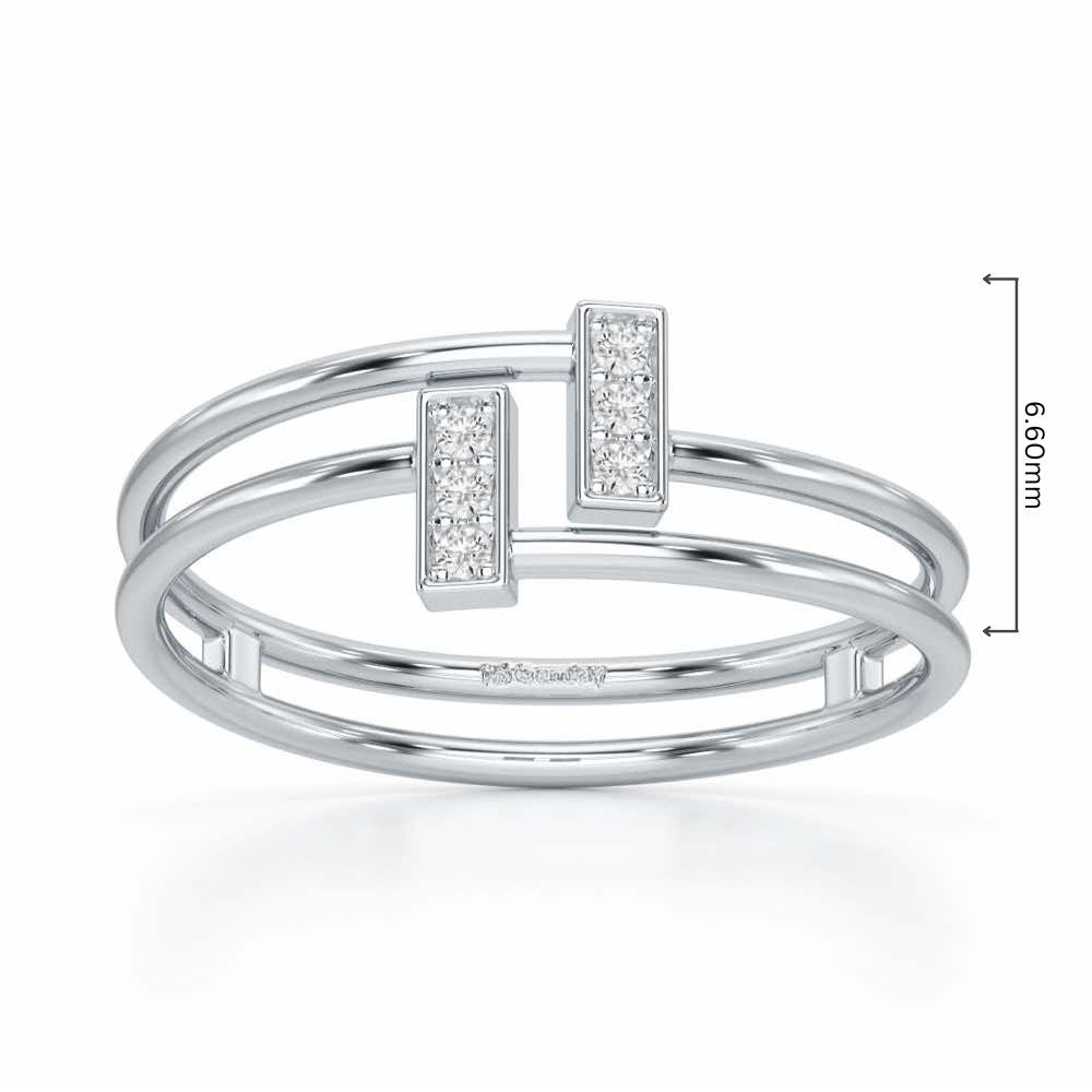 Flawless Slay Silver Ring - White Gold - Image 2
