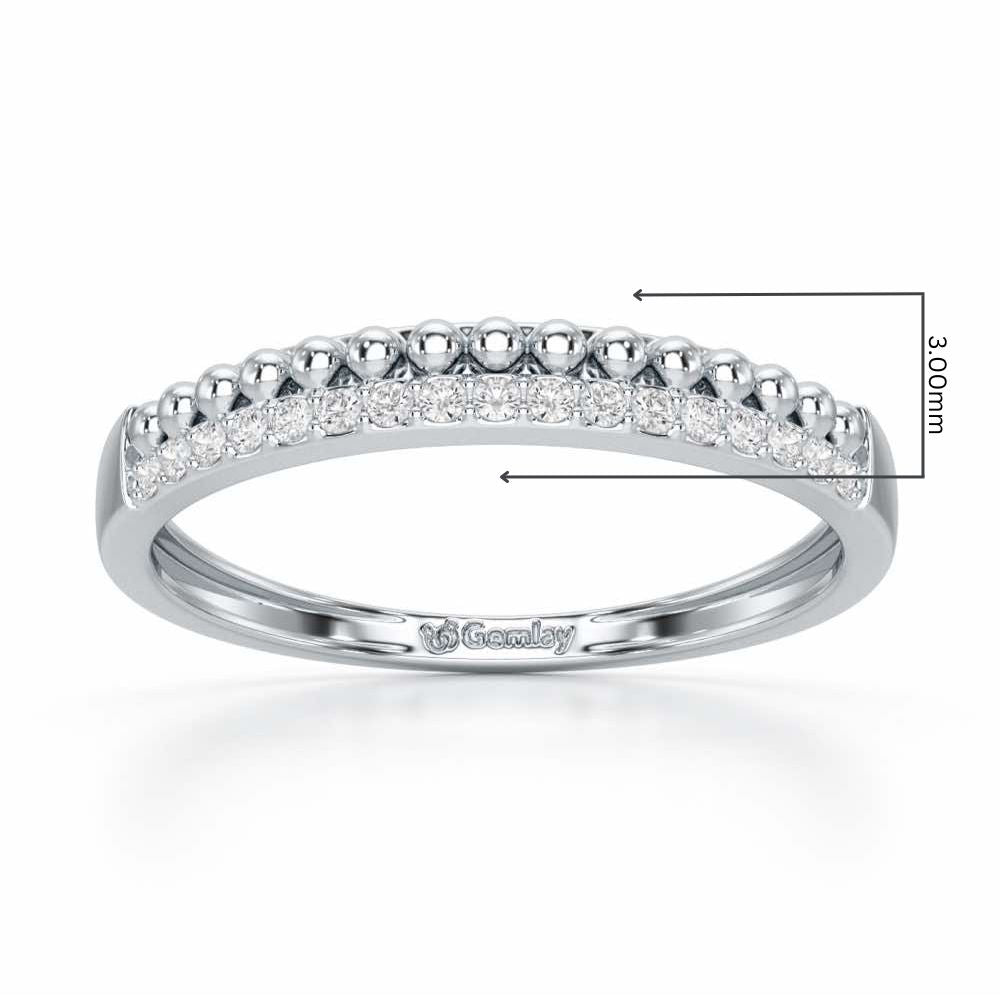 Perfect Bliss Silver Ring - White Gold - Image 2