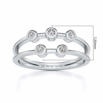 Dayita Silver Ring - White Gold - Image 5
