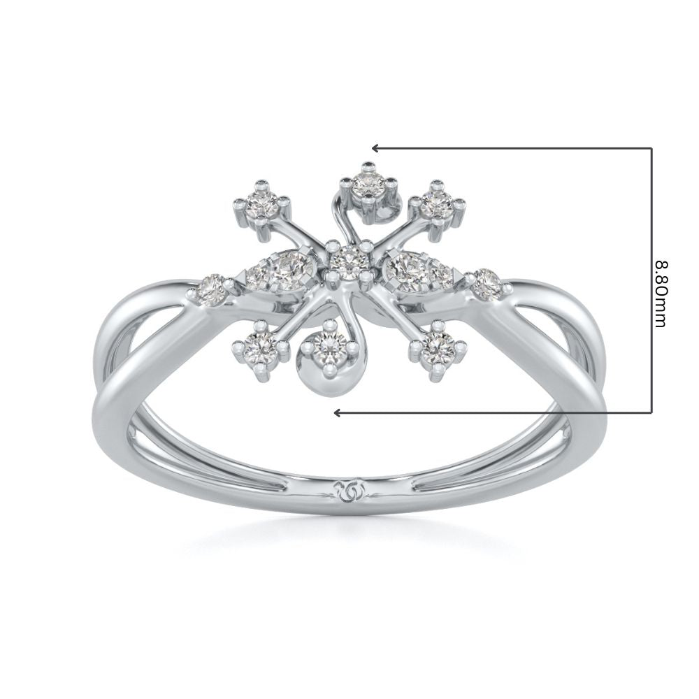 Bliss Silver Ring - White Gold - Image 2
