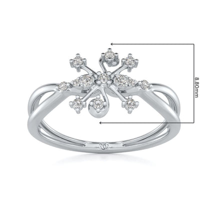 Bliss Silver Ring - White Gold - Image 2
