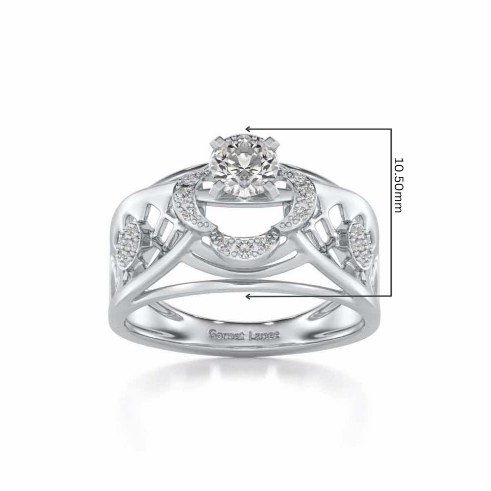 Lalita Solitaire Ring - White Gold - Image 5