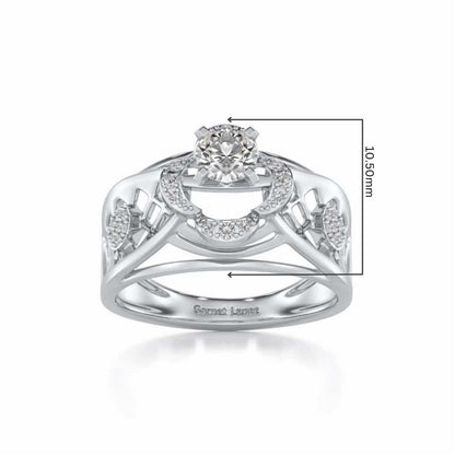 Lalita Solitaire Ring - White Gold - Image 5