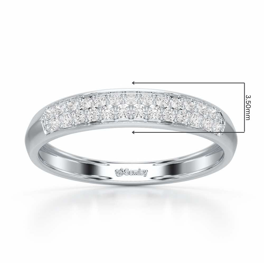 Genesis Elegance Silver Ring - White Gold - Image 2