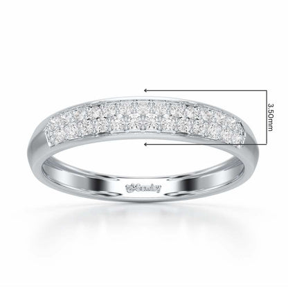 Genesis Elegance Silver Ring - White Gold - Image 2